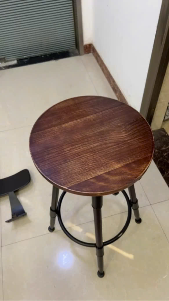 Ghế quầy bar nâng hạ phong cách Rustic TG859 16