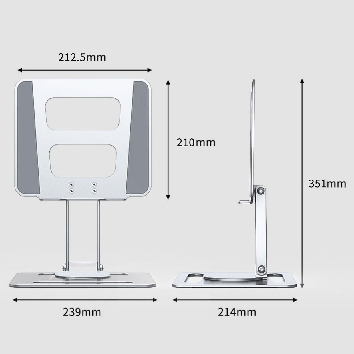 Giá đỡ laptop hợp kim trục xoay 360 độ GRM690 14