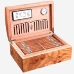 Hộp bảo quản cigar bằng gỗ tuyết tùng kiểu Nhật CGL865 (2)
