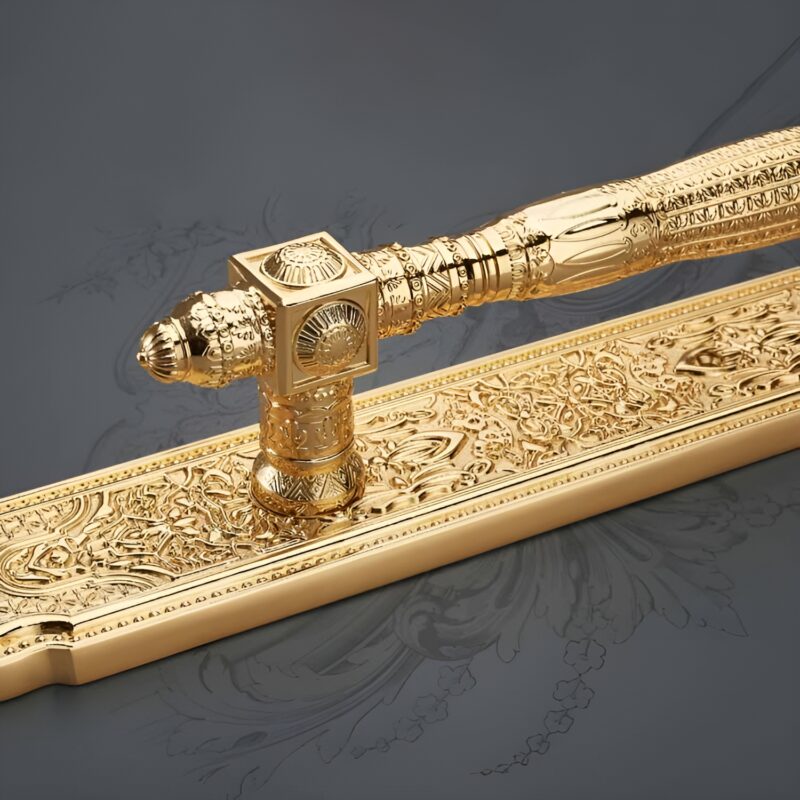Khóa cửa đại sảnh kiểu Ý bằng đồng cổ điển T9803 3