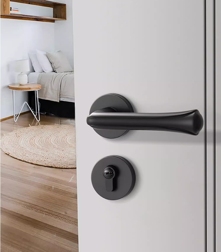Khóa cửa phòng tay gạt hợp kim kẽm cao cấp GA7301 9