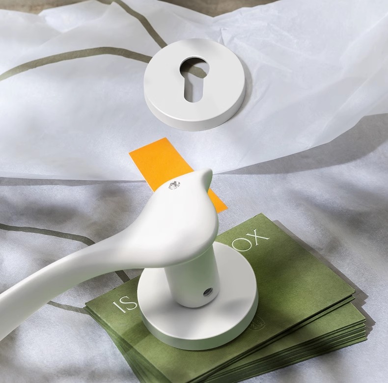 Khóa tay gạt hợp kim hình chú chim trắng SD6733 5