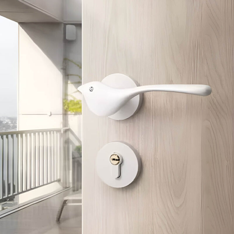 Khóa tay gạt hợp kim hình chú chim trắng SD6733 1