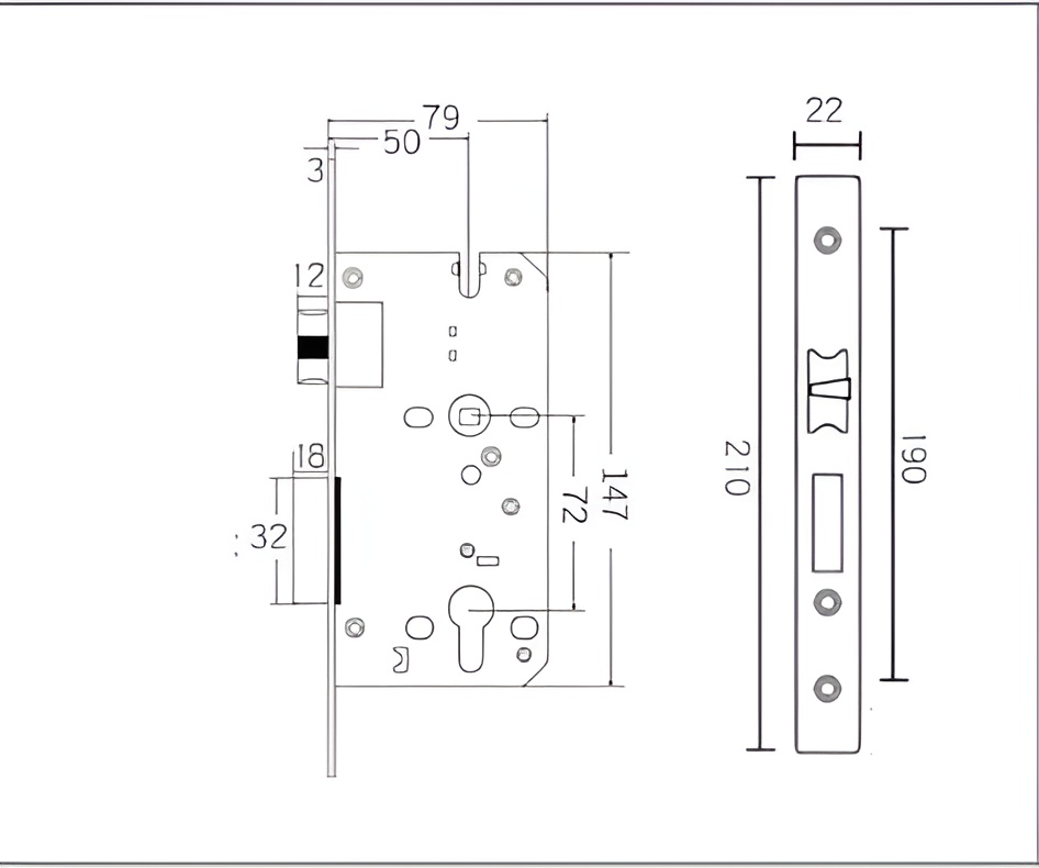 Khóa cửa tay gạt hợp kim kẽm hiện đại Bắc Âu KB5988 14