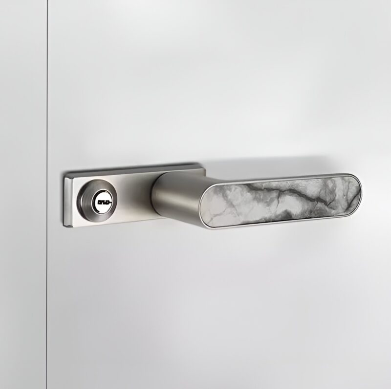 Khóa cửa tay gạt hợp kim phối đá cẩm thạch KB6290 3