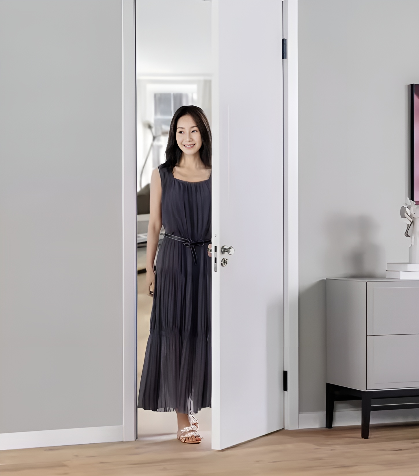 Khóa cửa tay nắm pha lê hình kim cương KB7251 9