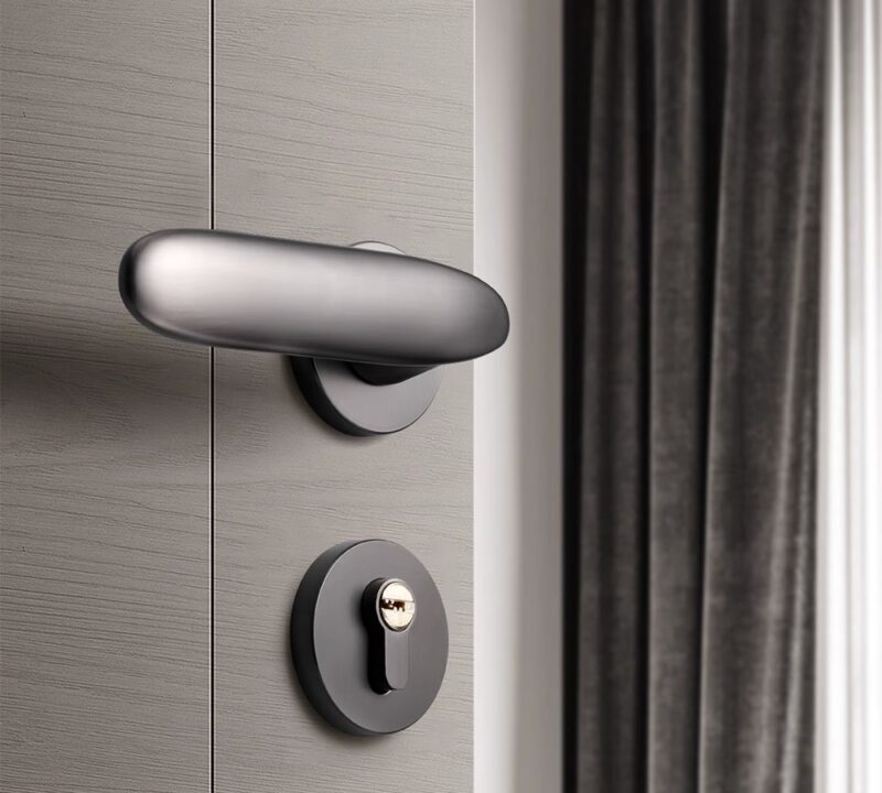 Khóa cửa từ phòng ngủ hợp kim nhôm MLQ96 2