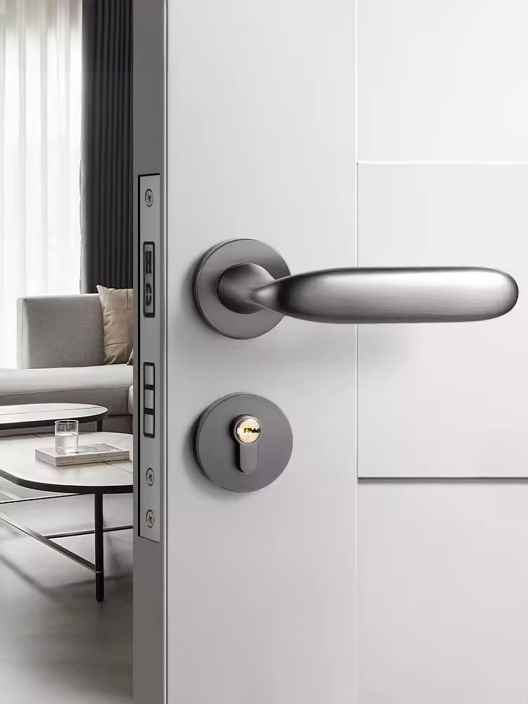 Khóa cửa từ phòng ngủ hợp kim nhôm MLQ96 11