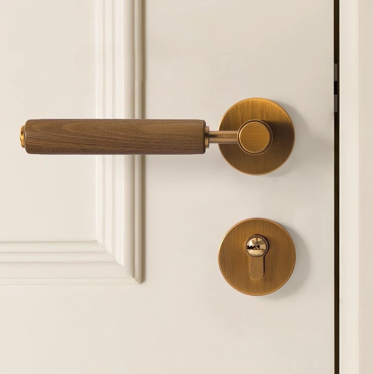 Khóa phân thể hợp kim kẽm tay gỗ kiểu Pháp GF019 11