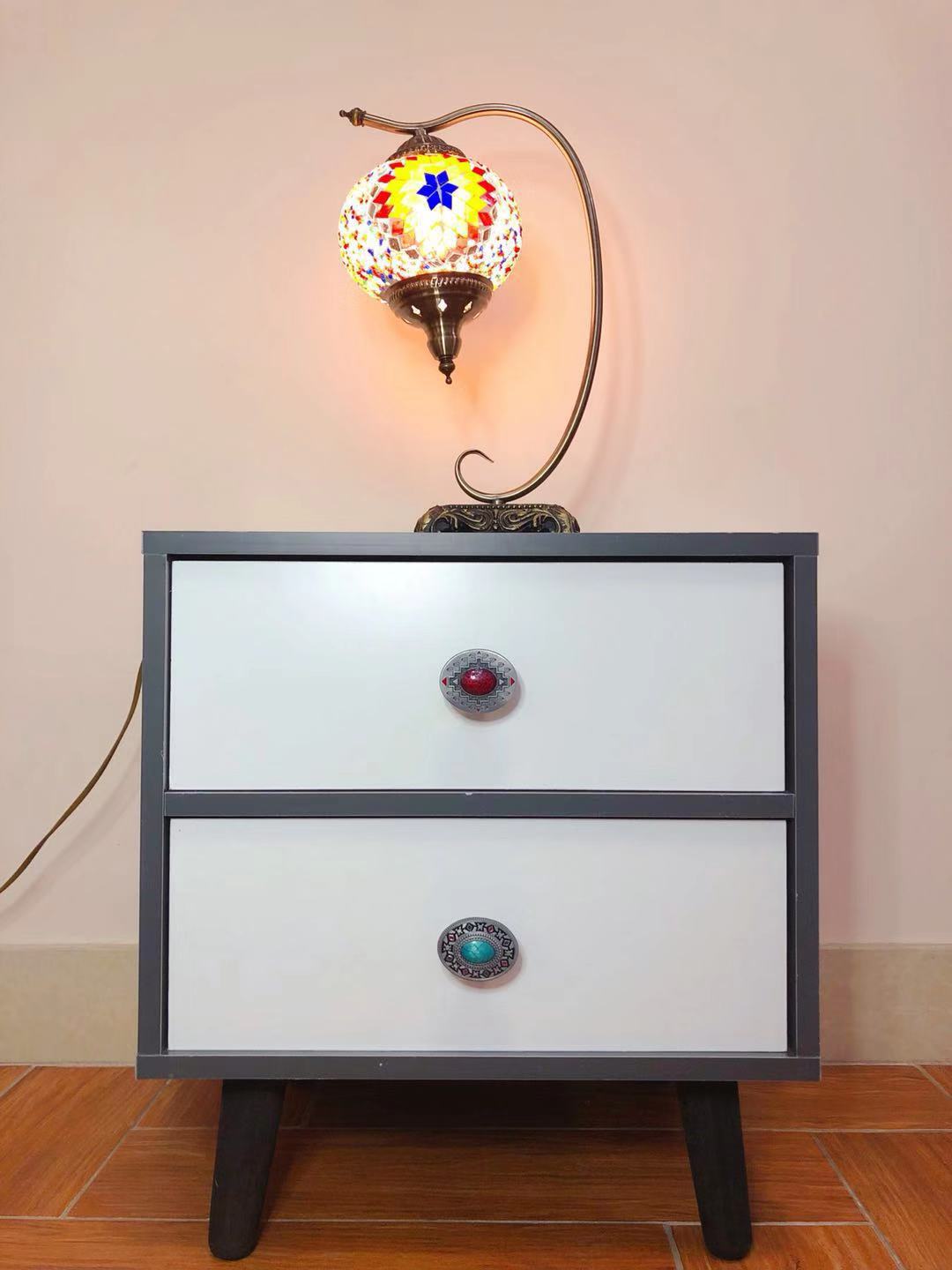 Núm tay nắm tủ hợp kim kẽm họa tiết thổ cẩm FE1713 6