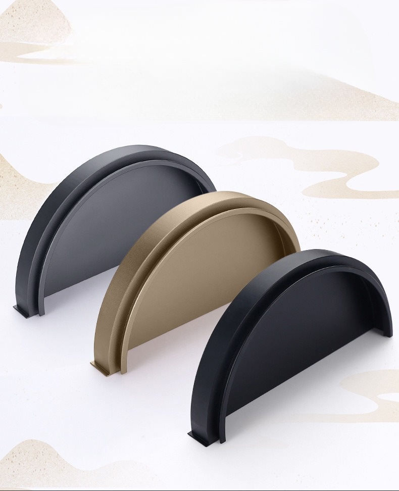 Tay nắm âm tủ hình bán nguyệt hiện đại FY7824 17