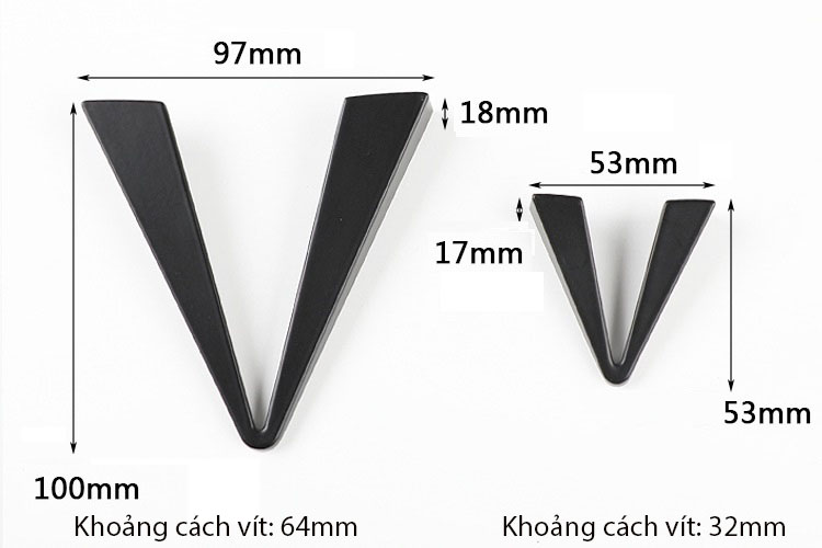 Tay nắm ngăn kéo tủ chữ V hiện đại EM6408 15