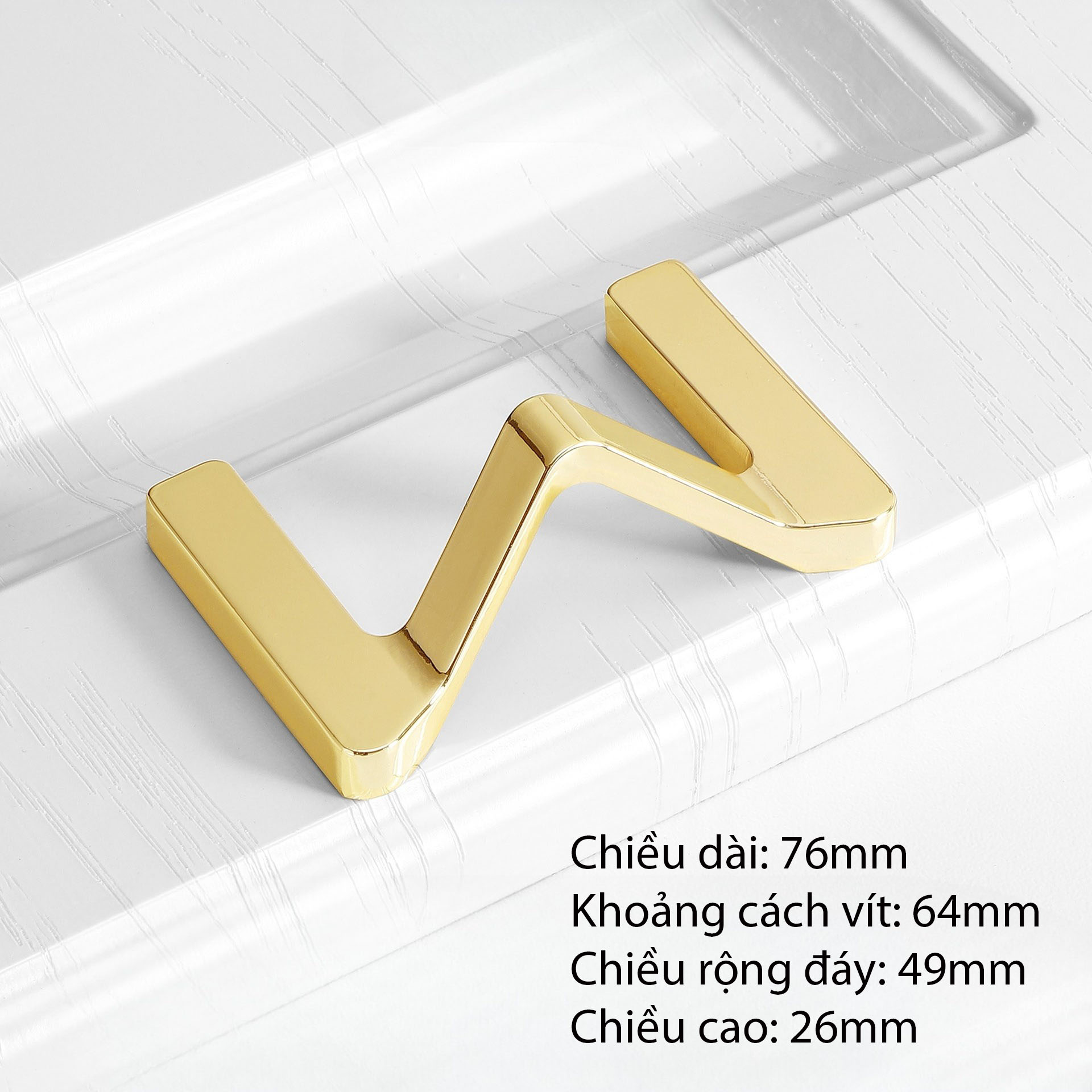 Tay nắm ngăn kéo tủ hình chữ cái độc đáo WC362 17