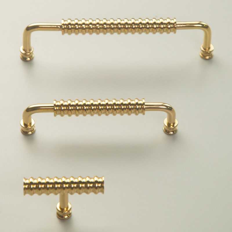 Tay nắm tủ bằng đồng vàng gold sang trọng HTS001 12