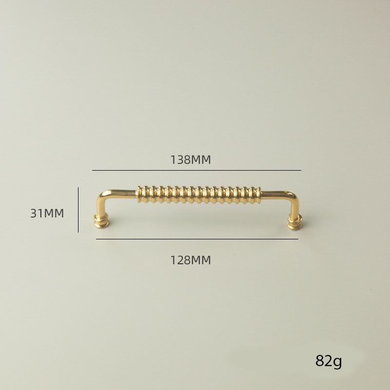 Tay nắm tủ bằng đồng vàng gold sang trọng HTS001 19