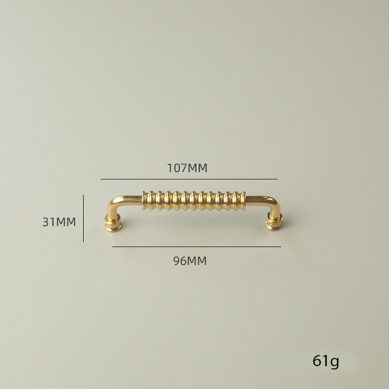 Tay nắm tủ bằng đồng vàng gold sang trọng HTS001 18