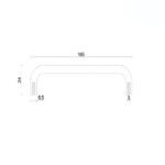 Tay nắm tủ đồng nguyên chất U shape hiện đại AX53HB (1)