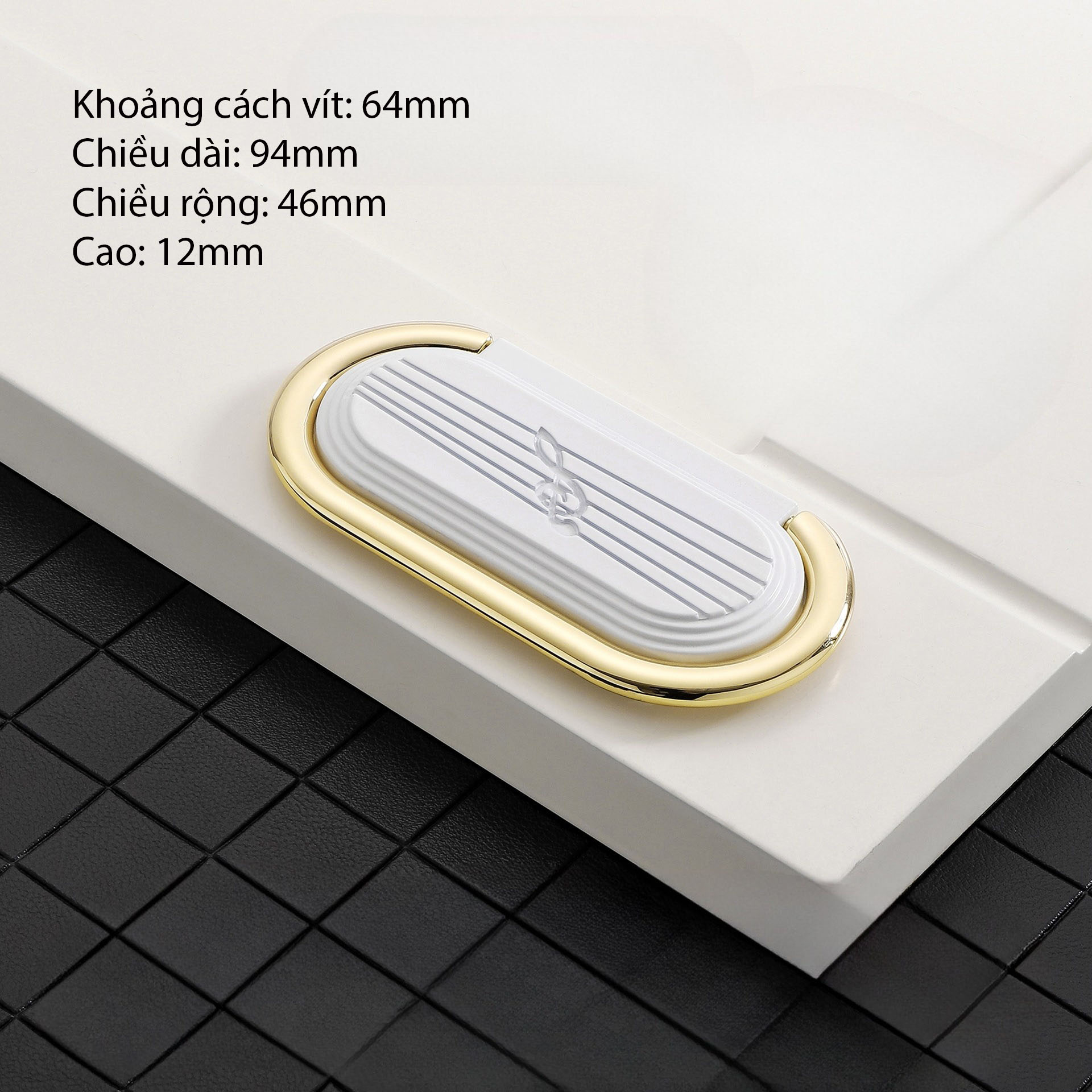 Tay nắm tủ hoa văn nốt nhạc độc đáo WC8605 16