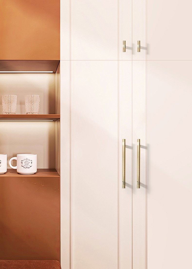 Tay nắm tủ hợp kim họa tiết kẻ sọc WC6939 6