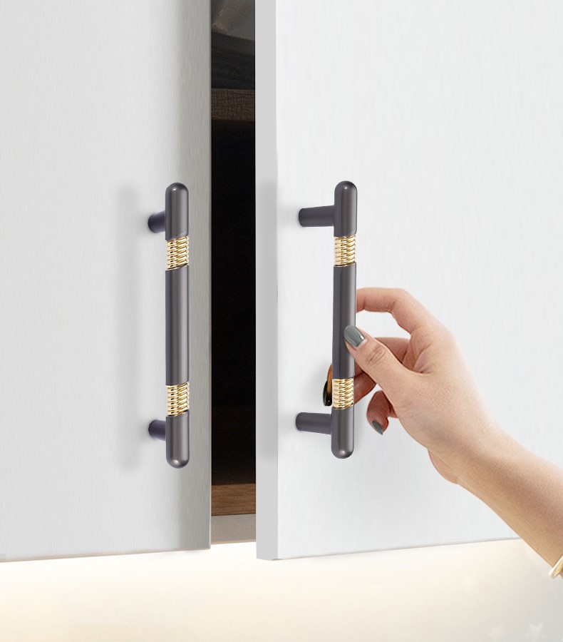 Tay nắm tủ hợp kim kẽm họa tiết ren xoắn FY6908 7