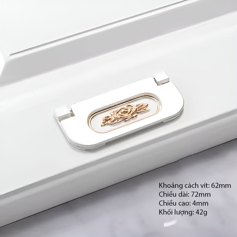 Tay nắm tủ hợp kim kẽm họa tiết nghệ thuật DW844 10