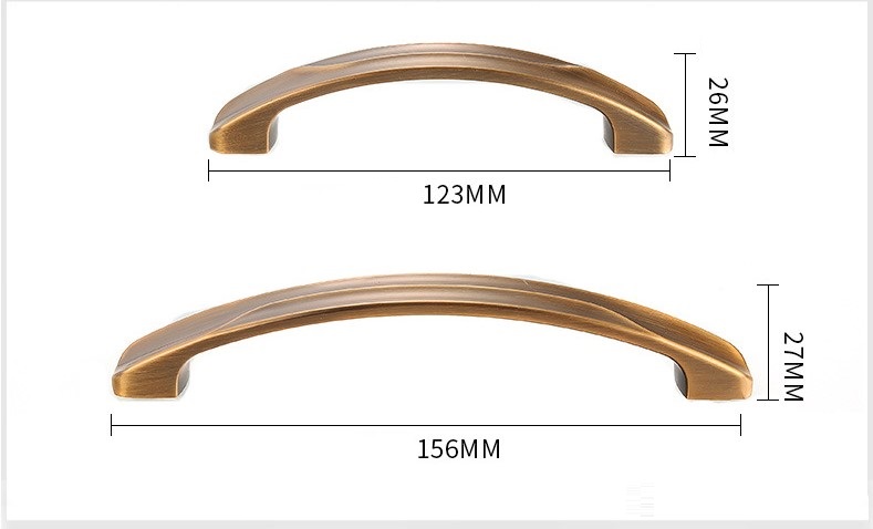 Tay nắm tủ quần áo hợp kim kẽm cổ điển YJ4056 8