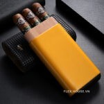 Túi đụng cigar 3 điếu cầm tay bọc da sang trọng CGL6996-2
