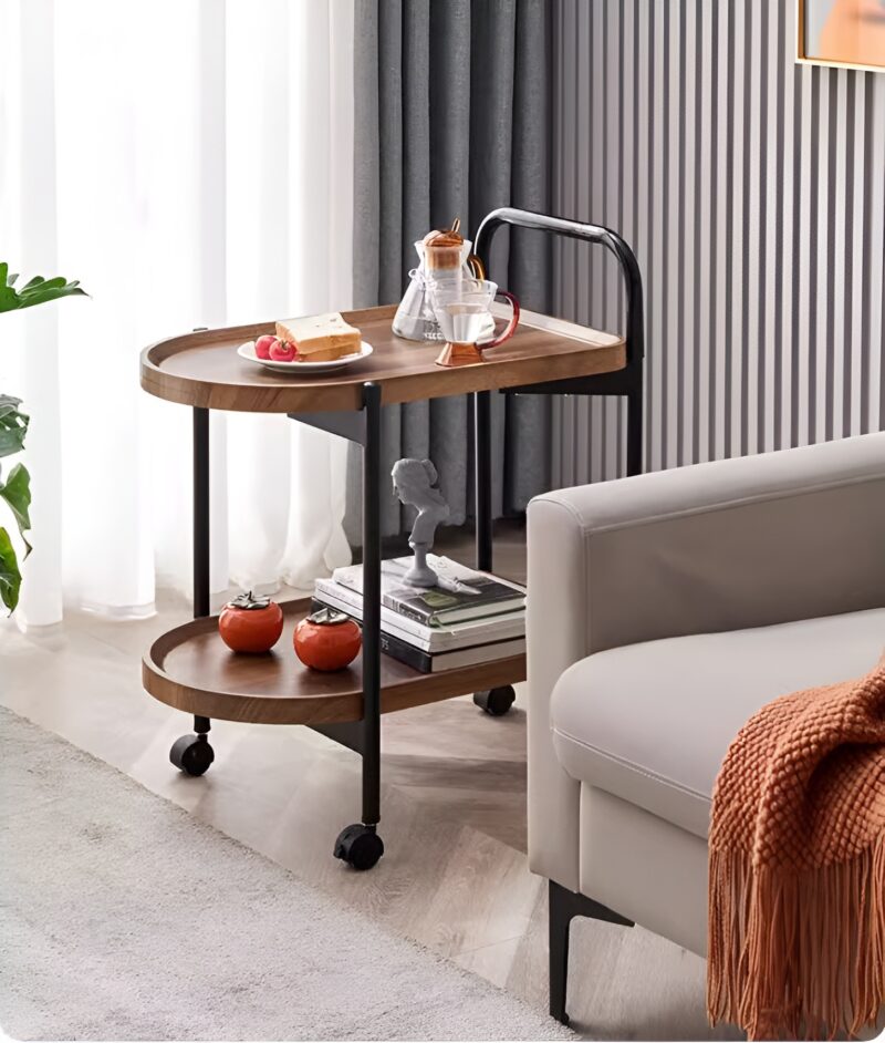 Xe đẩy đồ ăn di động trang trí phòng khách JH7274 2