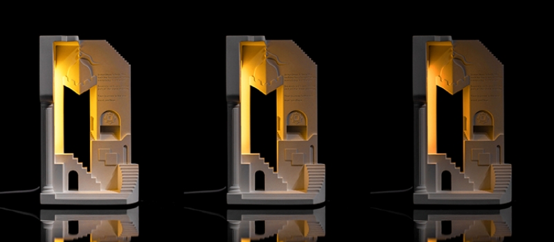 Đèn bàn decor Monument Valley lâu đài nhỏ YD2 6