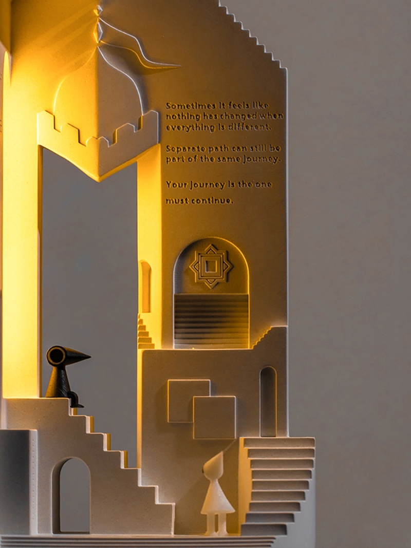 Đèn bàn decor Monument Valley lâu đài nhỏ YD2 9