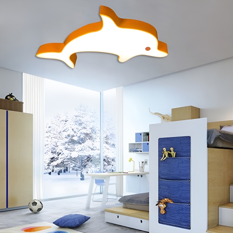 Đèn LED ốp trần hình cá heo phòng bé nhà trẻ CC8867 7
