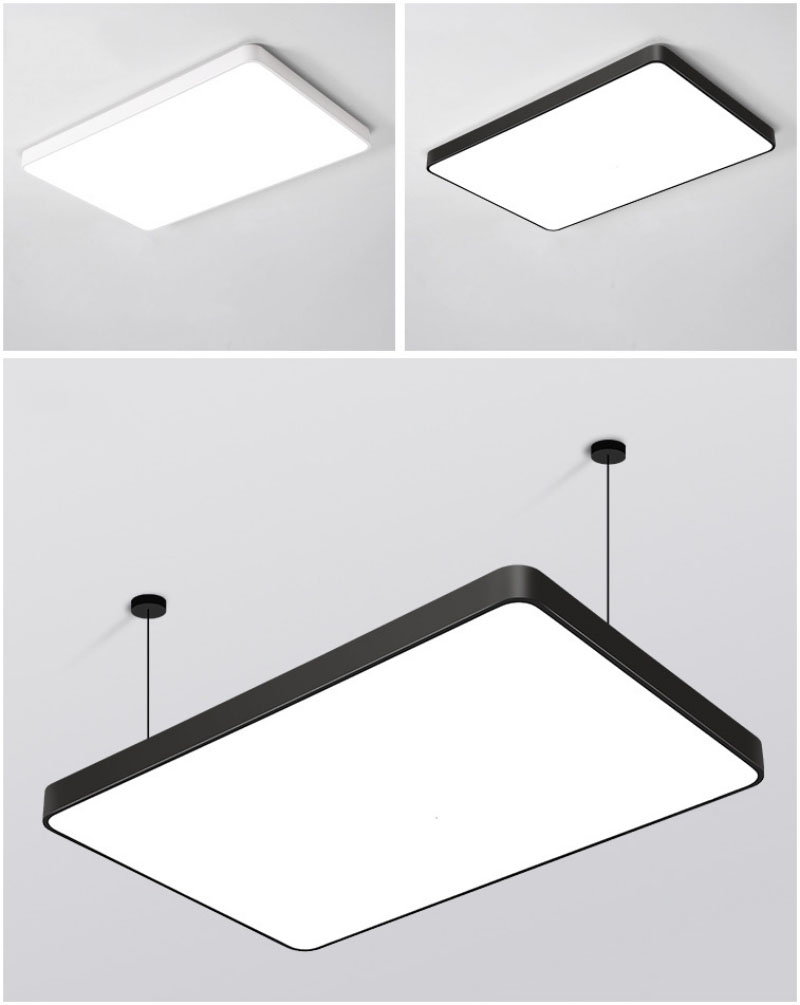 Đèn LED ốp trần hình chữ nhật bo góc showroom ZD0613 4