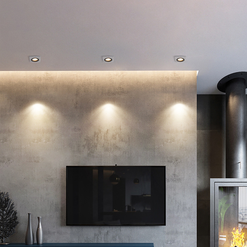 Đèn LED rọi âm trần xi măng xoay góc 30 độ MBD032 3