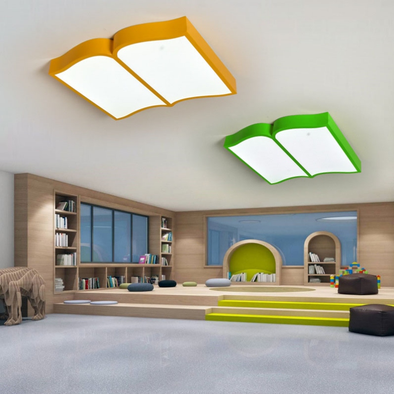 Đèn LED thả trần thư viện nhà trẻ hình quyển sách CC6548