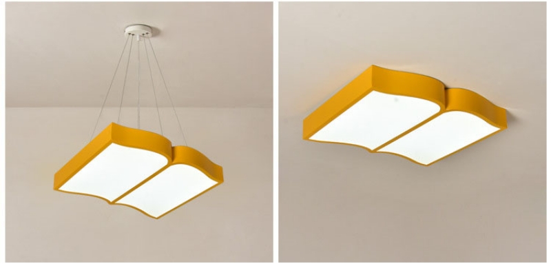 Đèn LED thả trần thư viện nhà trẻ hình quyển sách CC6548