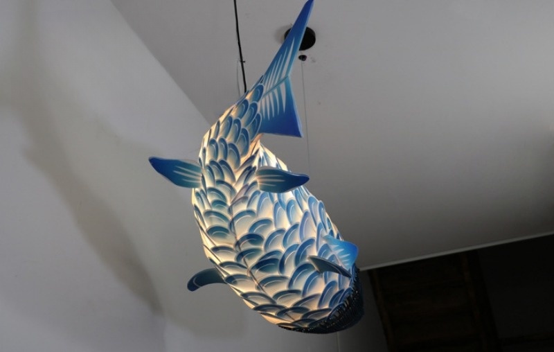 Đèn thả trần decor cá chép nghệ thuật ME3655