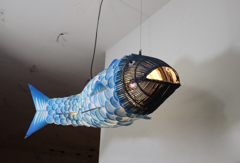 Đèn thả trần decor cá chép nghệ thuật ME3655