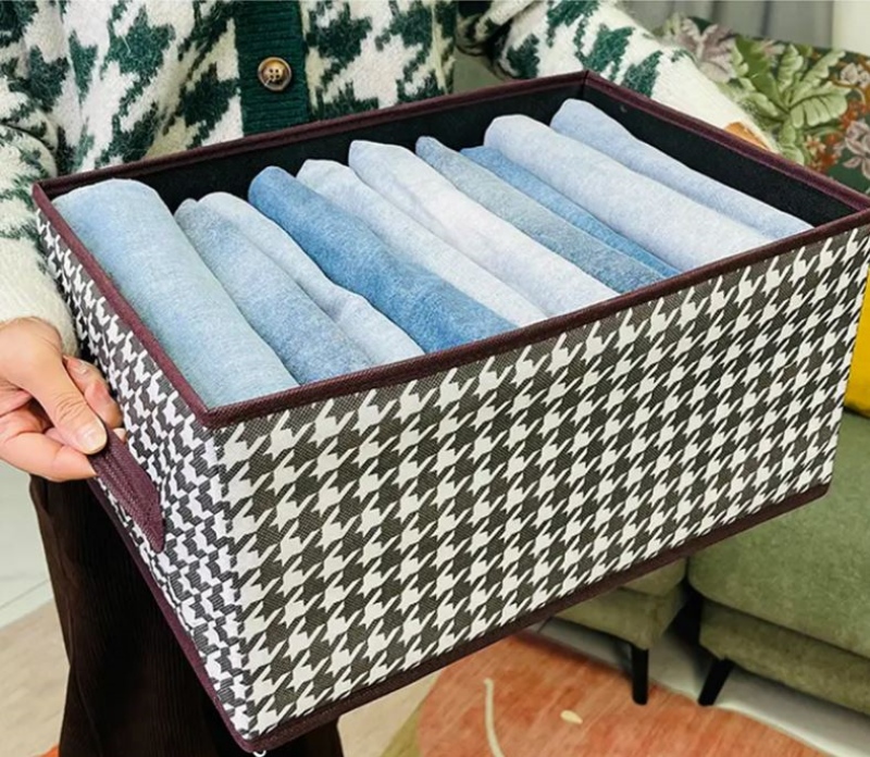Hộp vải lưu trữ quần áo có thể gấp gọn ZYA543 5