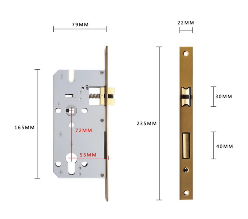 Khóa cửa tay nắm tròn hình hoa bằng đồng VFS441 9