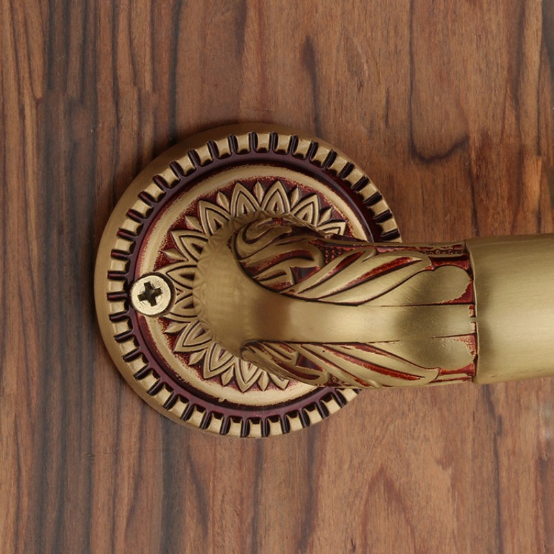 Khóa tay gạt cổ điển cho cửa gỗ bằng đồng ME0166 5