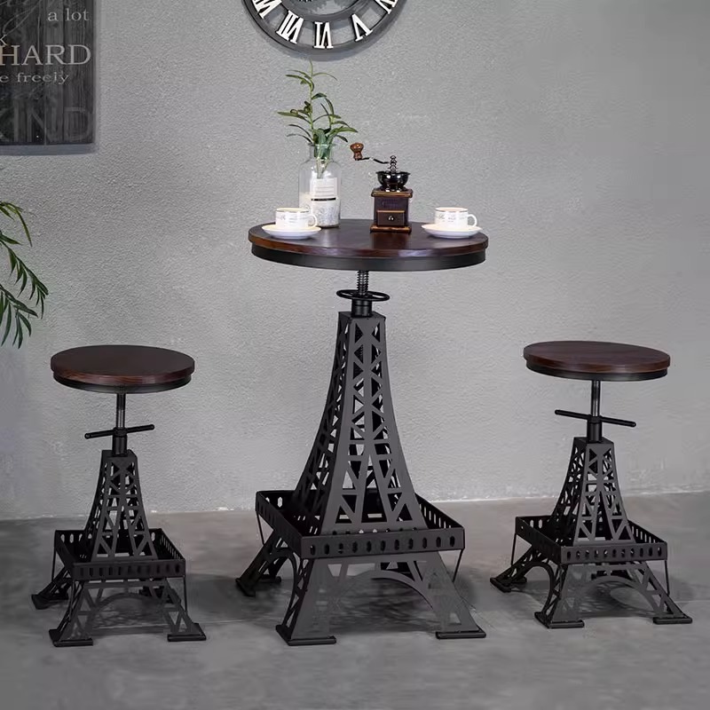 Bàn ghế cafe tháp Eiffel Paris độc đáo EG5792 5