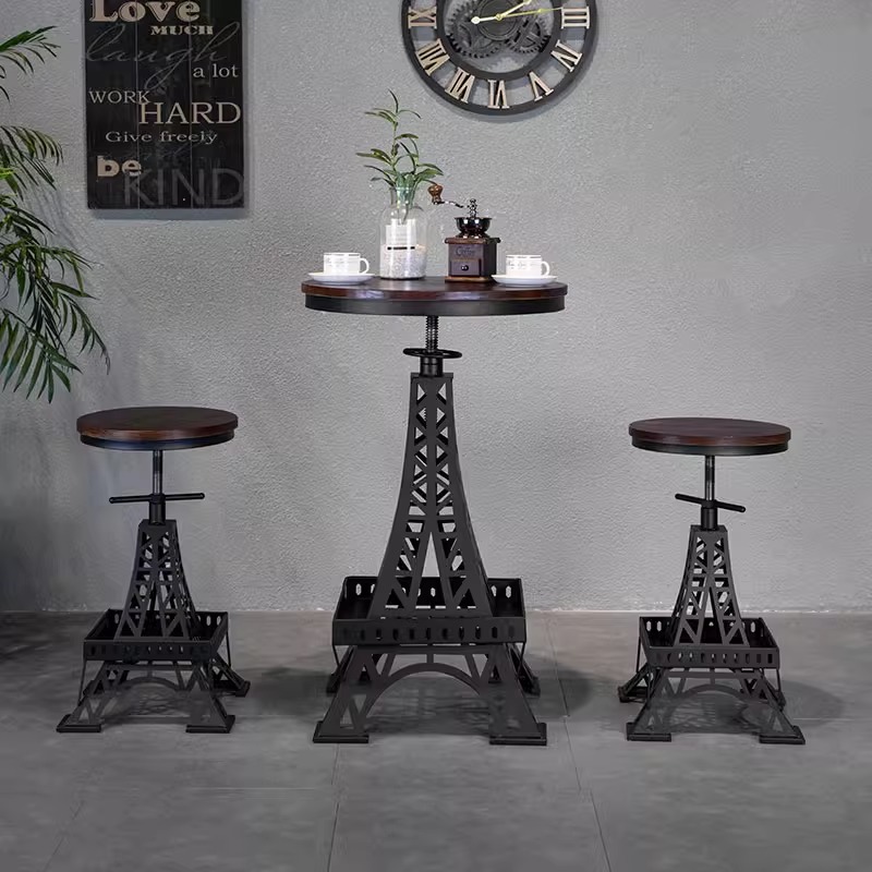 Bàn ghế cafe tháp Eiffel Paris độc đáo EG5792 7