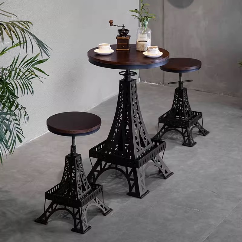 Bàn ghế cafe tháp Eiffel Paris độc đáo EG5792 8