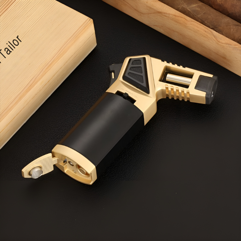Bật lửa Cigar 1 tia có đầu đục sang trọng LC168 2