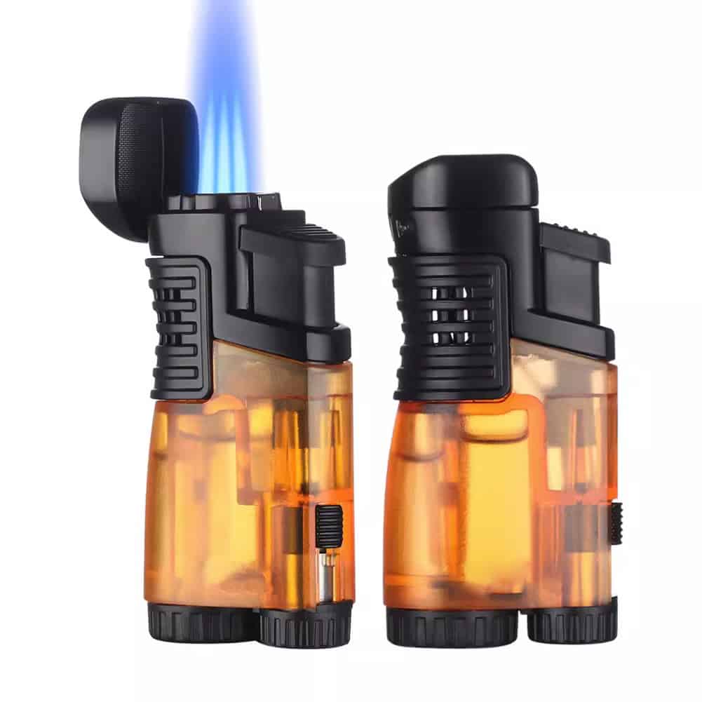 Bật lửa khò 3 tia tích hợp đục xì gà cao cấp LC178 7