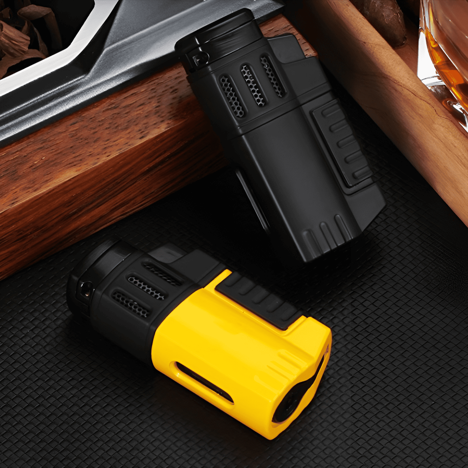 Bật lửa khò xì gà 4 tia siêu mỏng cao cấp LC150 6