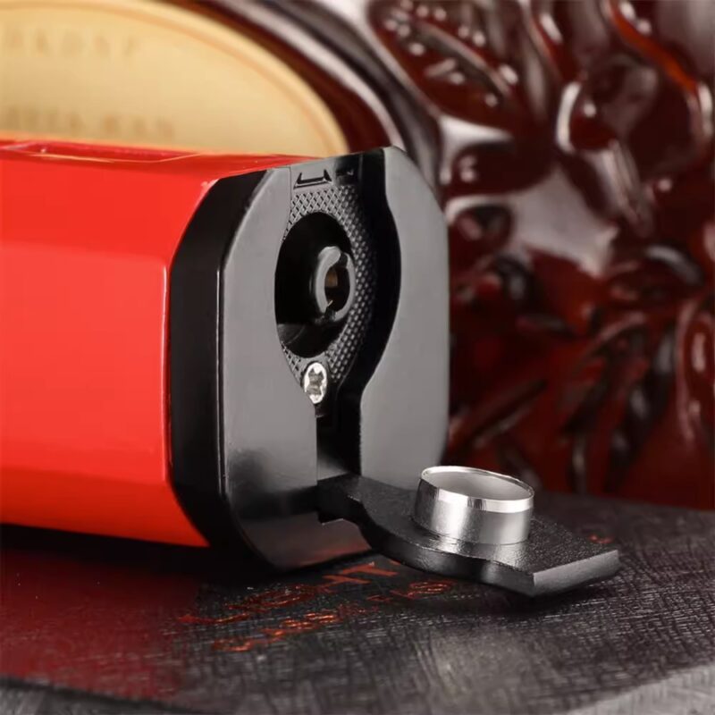 Bật lửa xì gà khò 3 tia chống gió kèm đục LC185 2