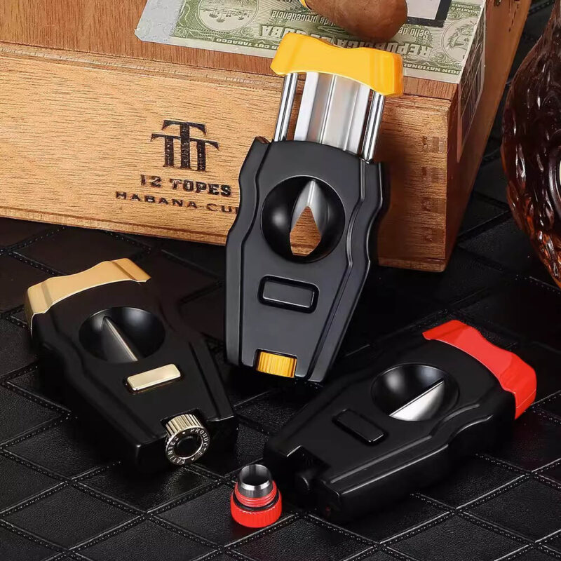 Dao cắt xì gà chữ V kèm khoan đục lỗ EC107 1