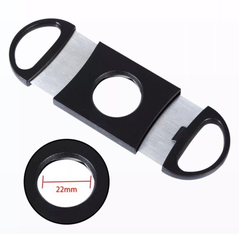Dao cắt xì gà hai lưỡi inox màu đen giá rẻ EC23 5