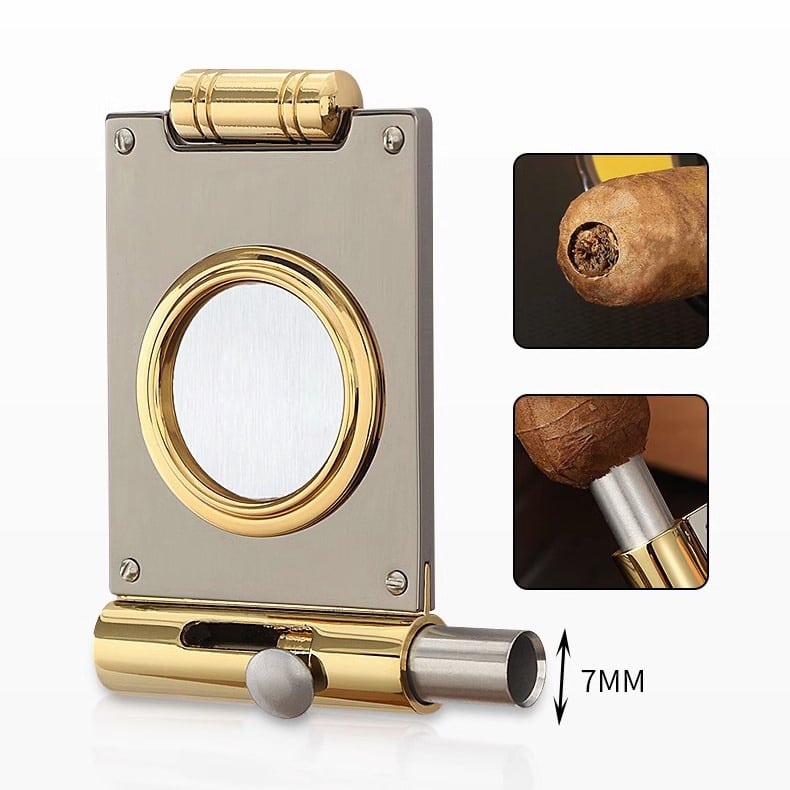 Dao cắt xì gà inox một lưỡi kèm khoan đục lỗ EC52G 6